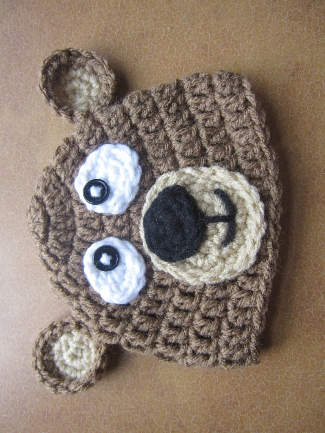 Gorra de Oso de crochet