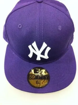 GORRA DE LOS YANKEES DE NEW YORK MARCA NEW ERA COLOR MORADO ...