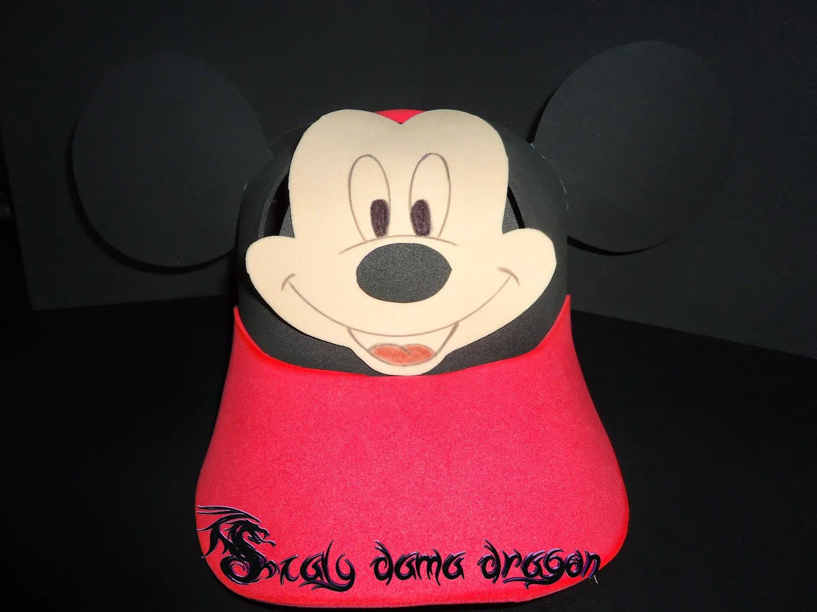 Gorras de Foamy, Goma eva de minnie y mickey mouse | Diy - Scaly Dragon