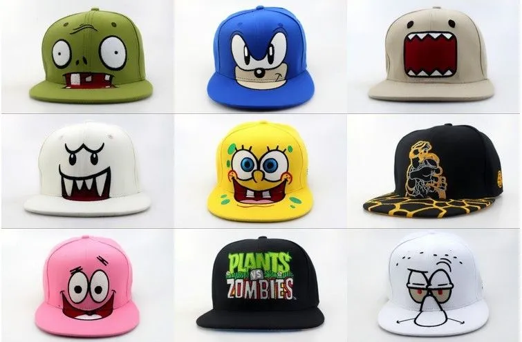 Venta al por mayor dibujos animados gorras snapback carácter ...