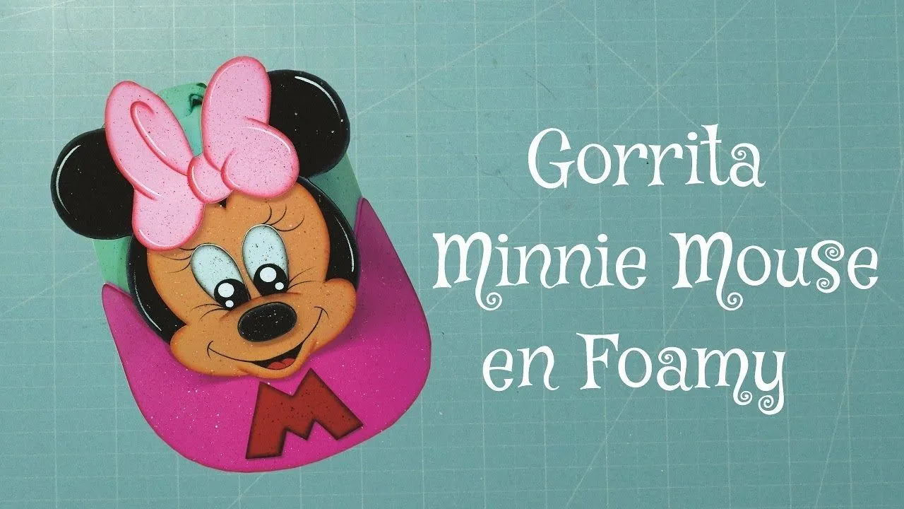 Gorrita Minnie Mouse en Foamy, Goma Eva, Microporoso (Handmade Craft)❤️ -  YouTube