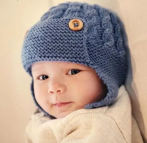 Gorro Aviador |lana| Baby Boutique - Tejidos Bebe Niños | Tejidos ...