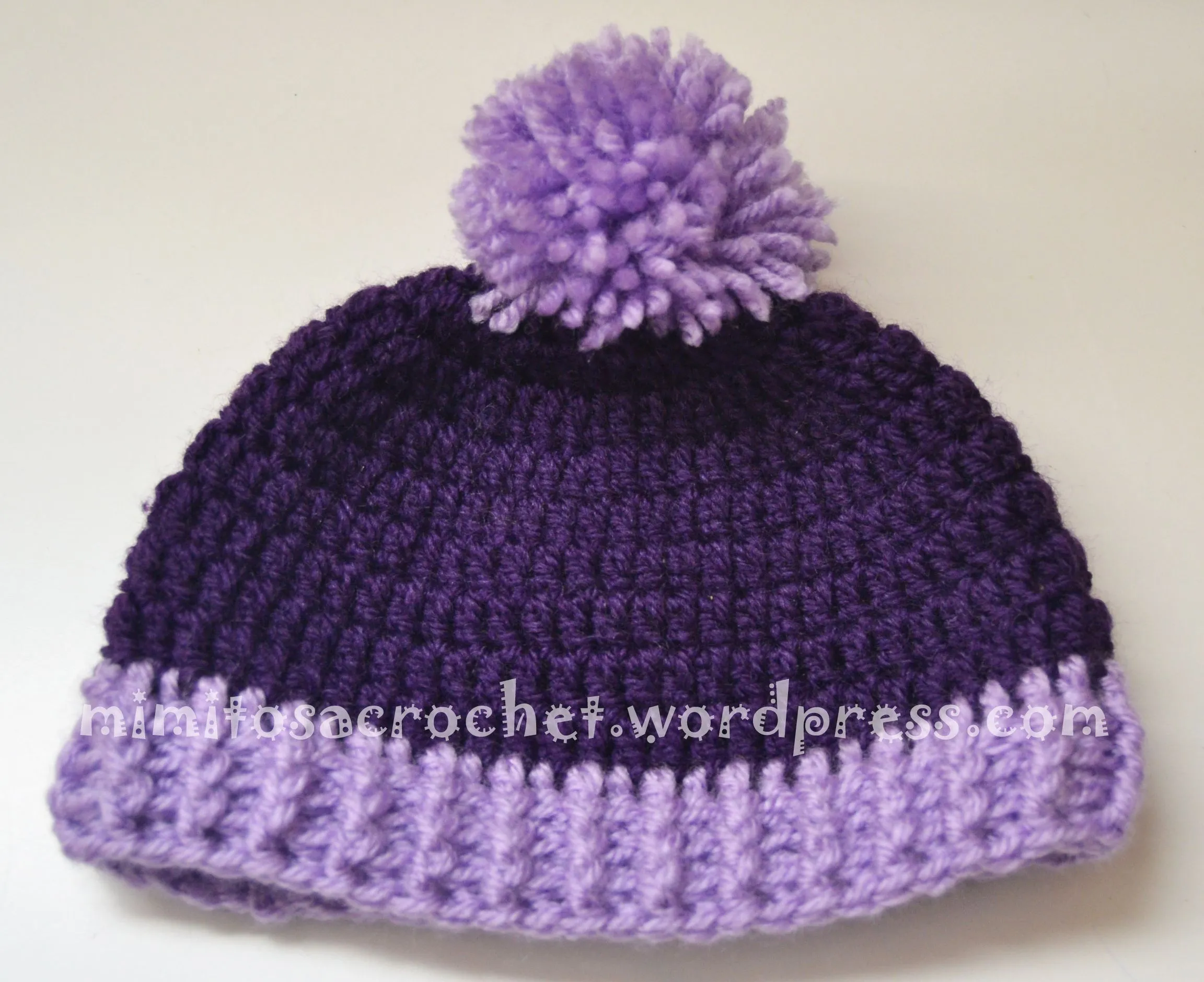 Gorro con pompón a crochet | Mimitos a Crochet