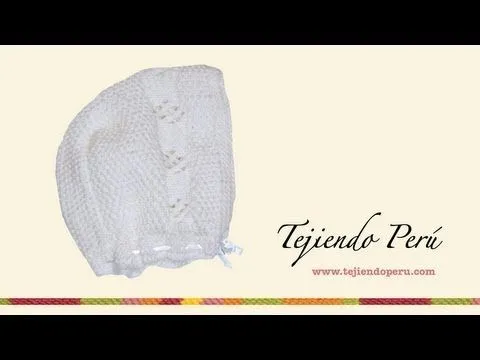 Gorro con rombos calados - Tejiendo Perú