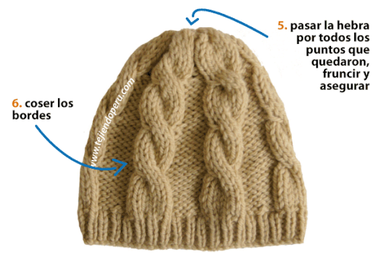 Gorros para bebés tejidos a dos agujas - Imagui