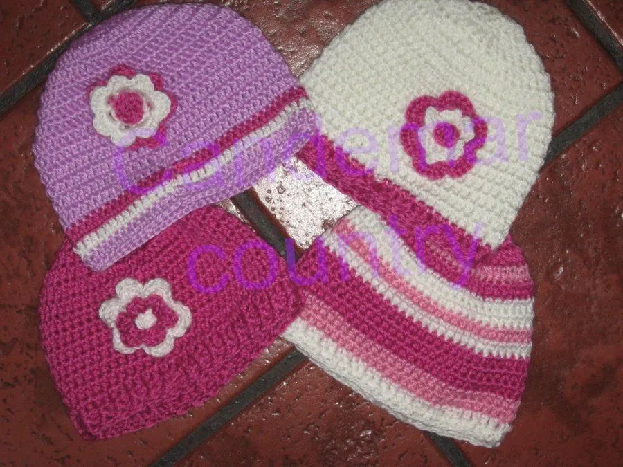 Gorros de lana para niñas | Manualidades