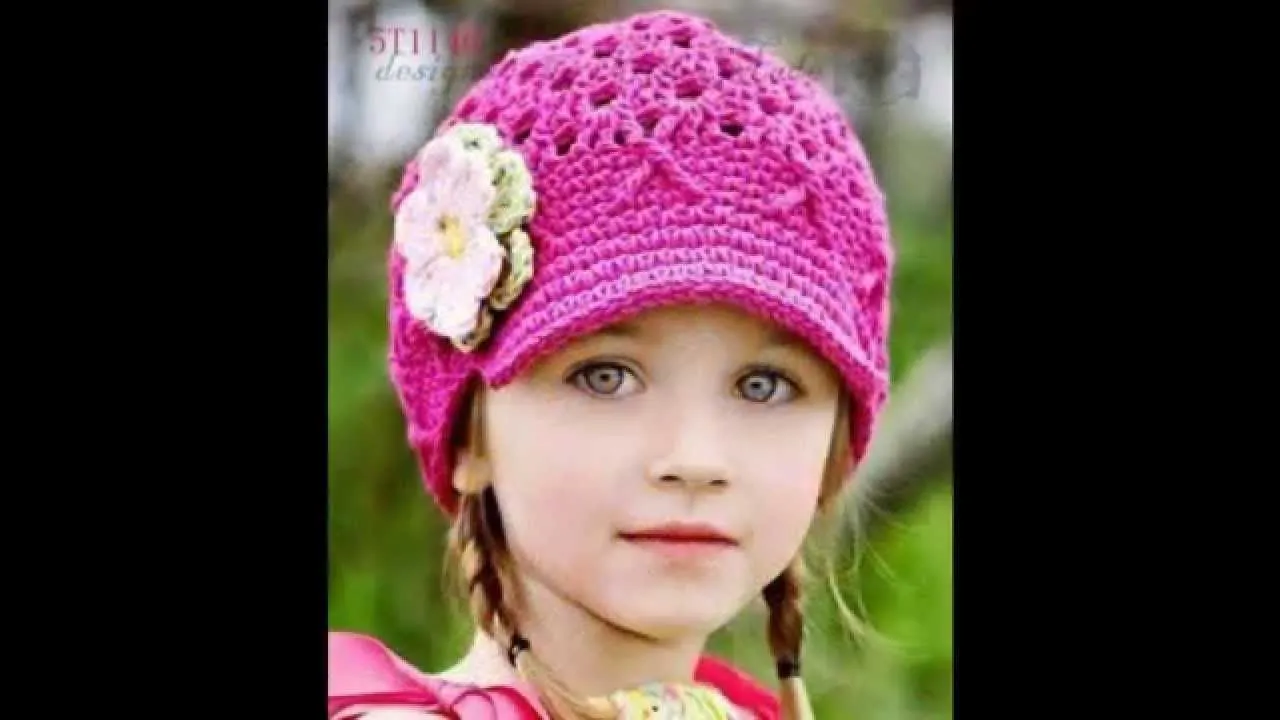 GORROS PARA NIÑAS DE DIVERSOS MODELOS TEJIDOS A CROCHET - IMAGENES ...