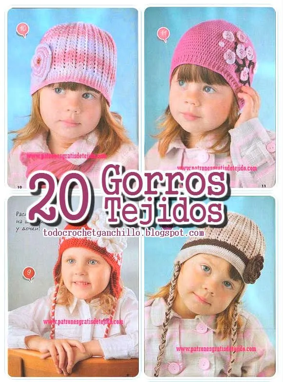 Gorros para niños / esquemas revista rusa