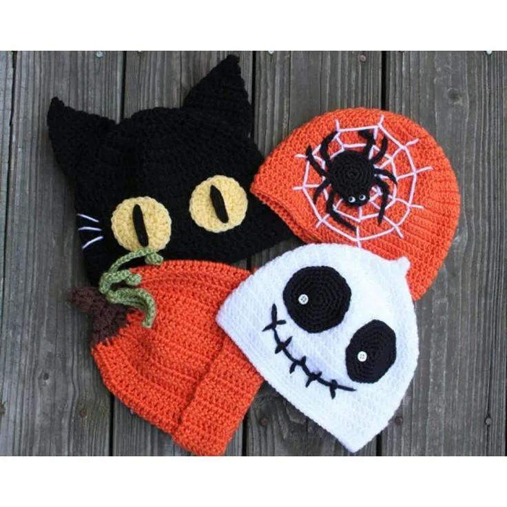 Gorros tejidos para Halloween. | Crochet | Pinterest