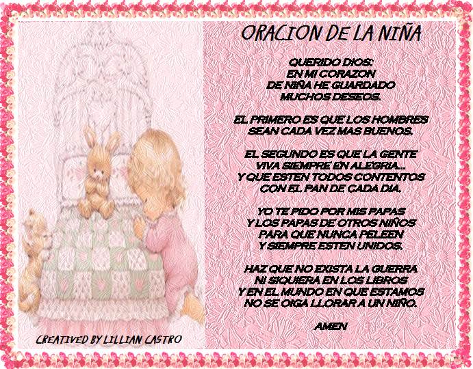 GOTAS PARA EL ALMA: ORACION INFANTIL