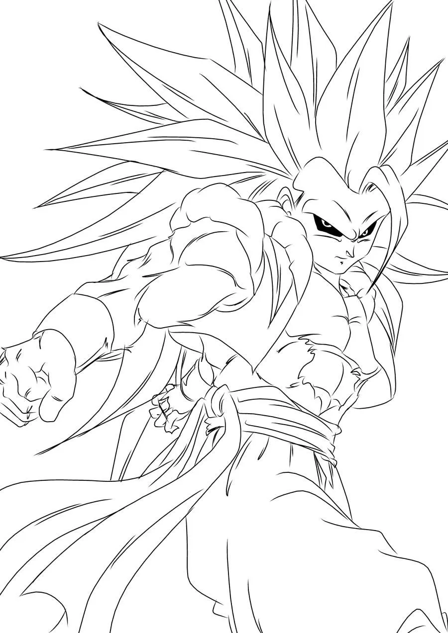 goten 3 Colouring Pages