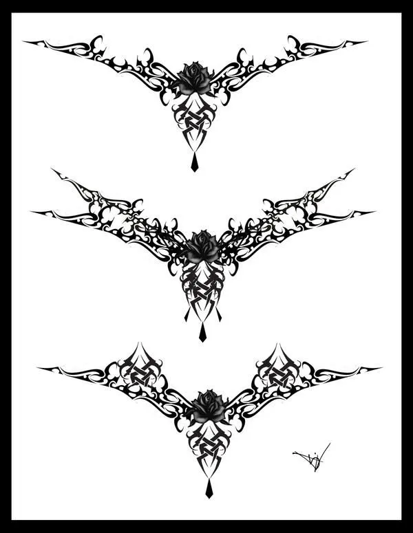 Gothic Lace Tattoo Splash 004 by ~Quicksilverfury on deviantART