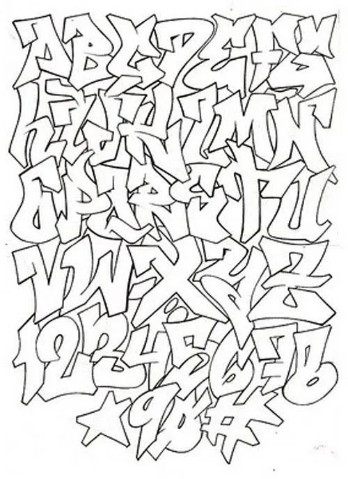 graffiti alphabet http://www.pinterest.com/charlene_lear/art-handouts/ |  Graffiti alphabet, Graffiti buchstaben, Graffiti schrift