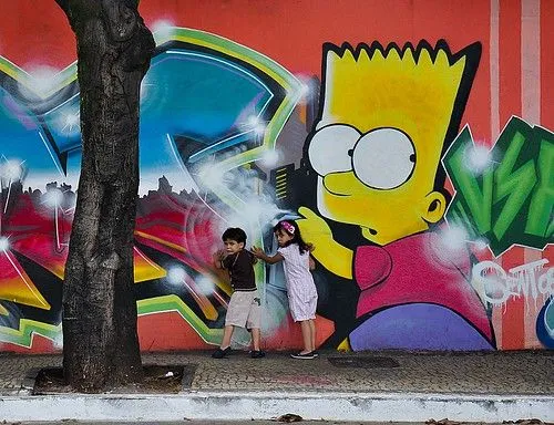 Graffiti - Bart Simpson - a photo on Flickriver