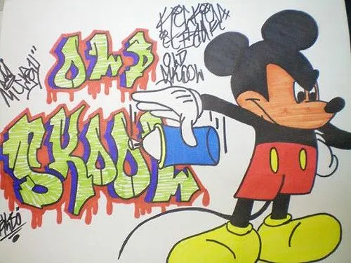 Graffiti Characters Mickey Mouse images