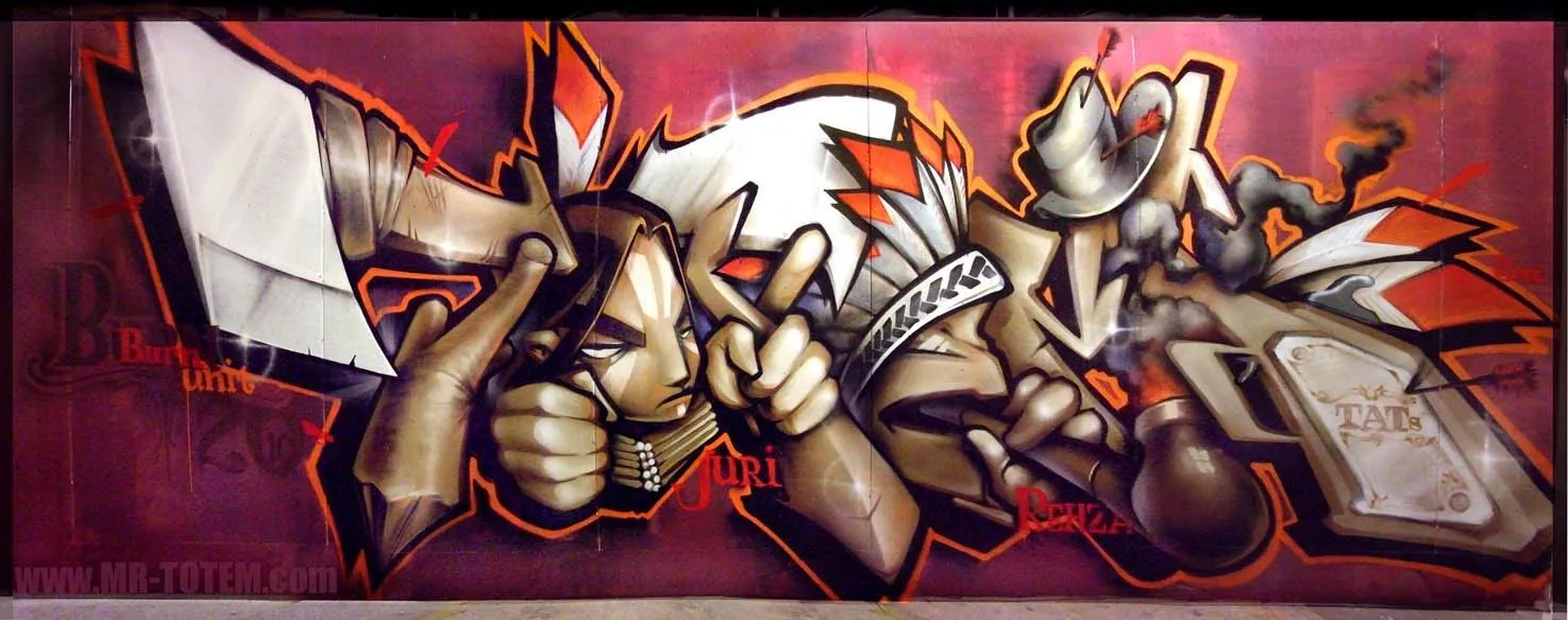 Graffiti Creator Styles: Experimental 3d graffiti by Totem