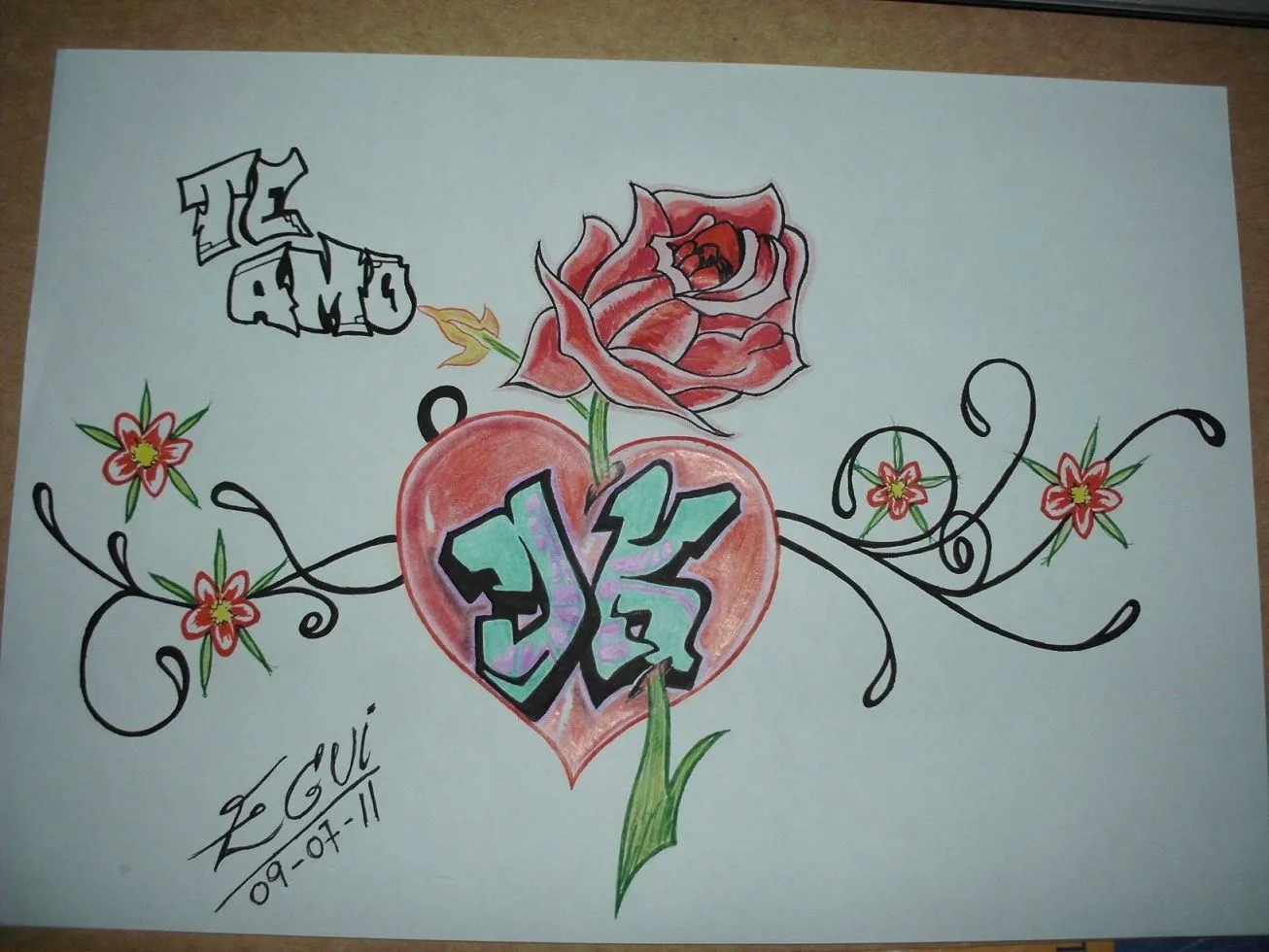 graffiti para dibujar select your dibujos te amo para colorear