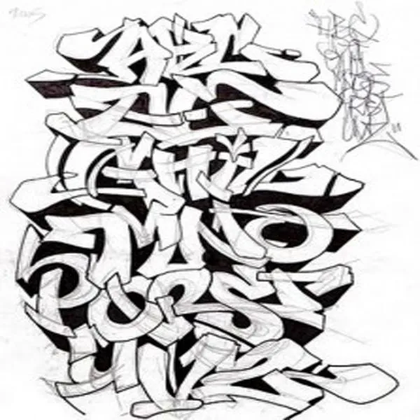 Graffiti Font Letters - Graffiti