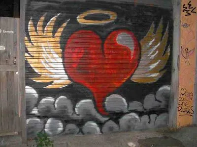 graffiti love heart by corazon