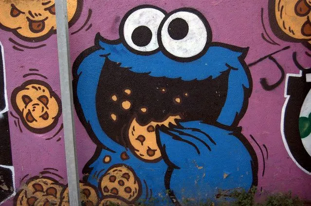 graffiti - el monstruo de las galletas | Flickr - Photo Sharing!