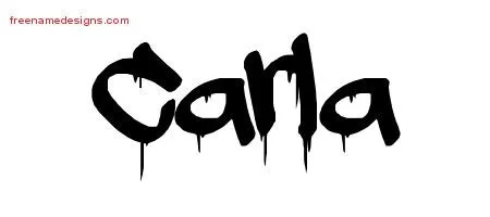 Graffiti Name Tattoo Designs Carla Free Lettering - Free Name Designs