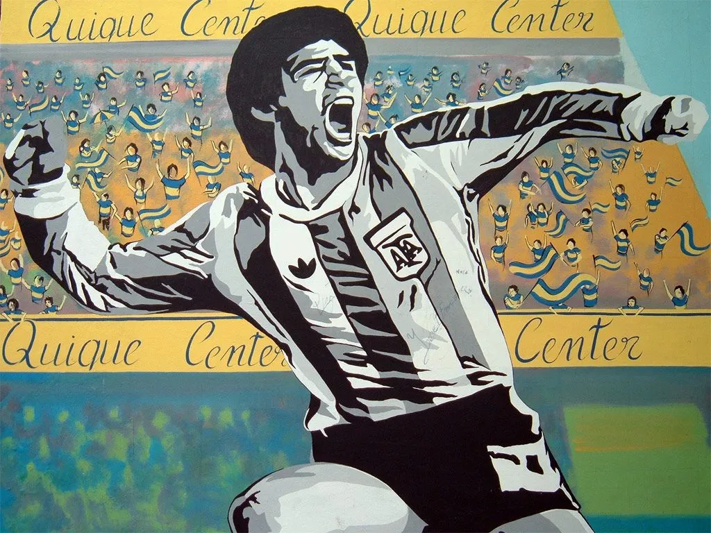 Graffiti of Diego Armando Maradona. | Flickr - Photo Sharing!