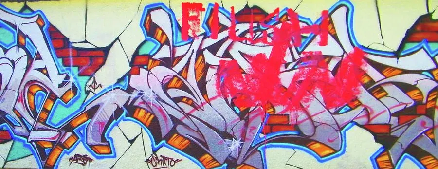 Graffiti On Graffiti Art by Lenore Senior