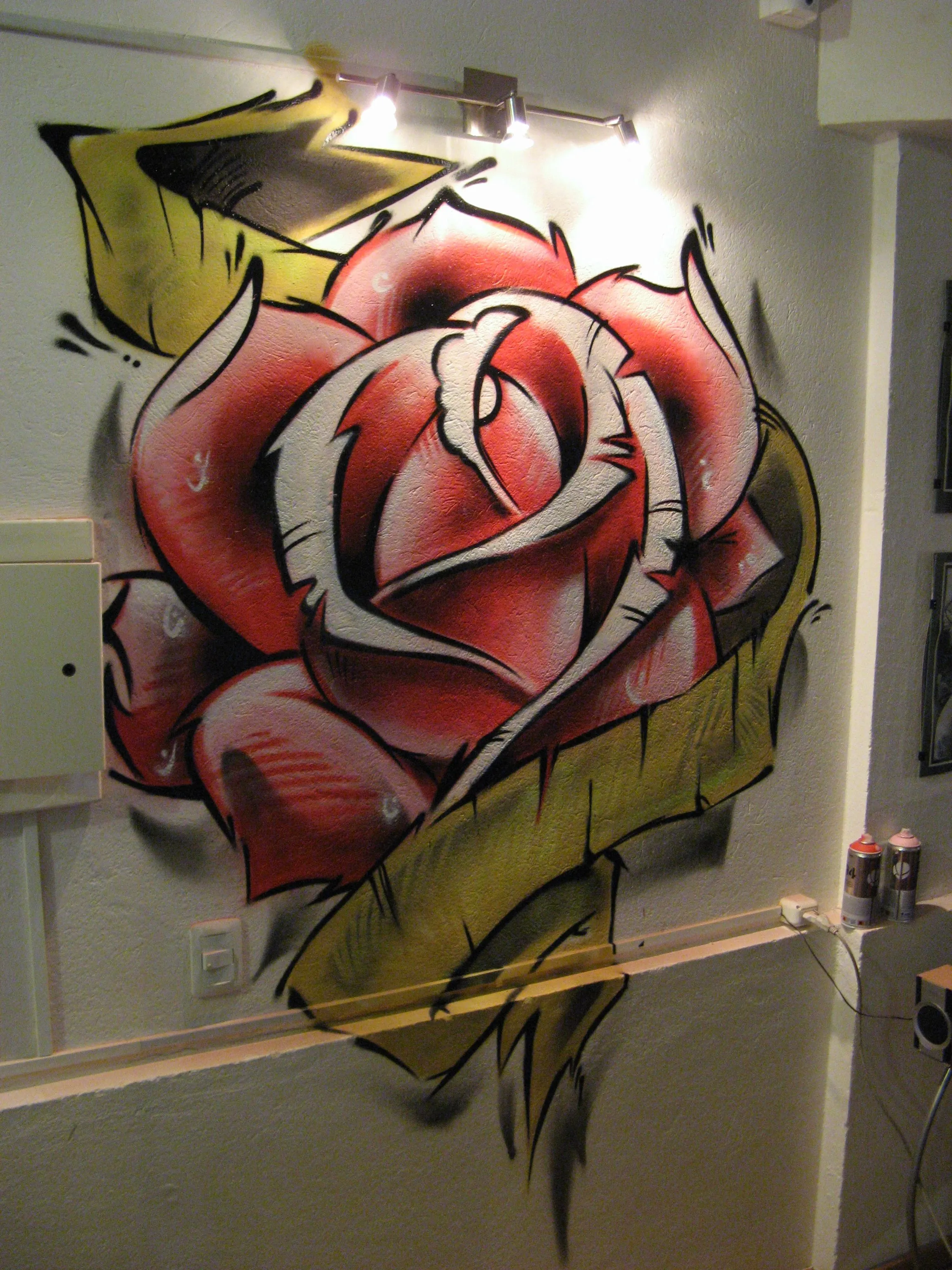 Graffitis de rosas - Imagui