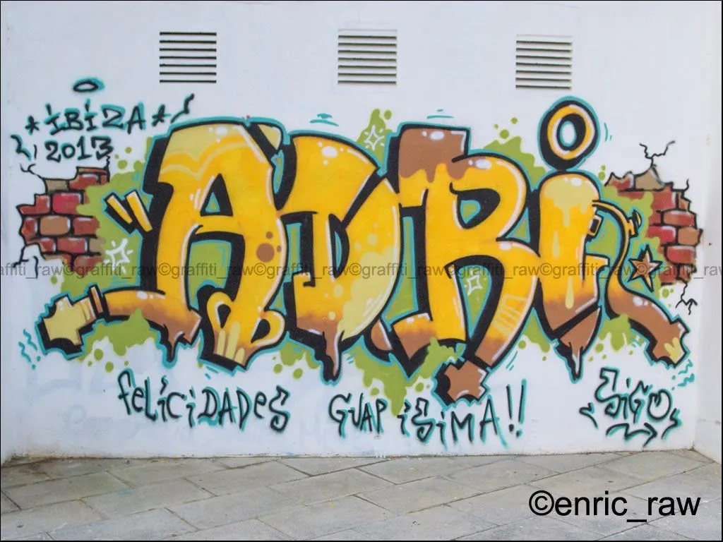 graffiti raw: adri (felicidades guapísima...)