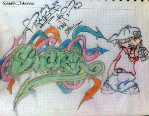 Graffitis en cuadernos - Imagui