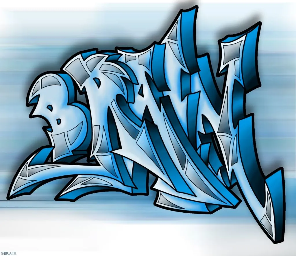 graffitis: graffiti con el nombre brayan