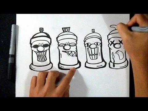 Fotos de dibujos de graffitis de latas fasiles - Imagui