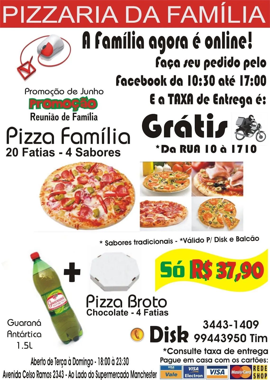 Gráfica Lazo: A Pizzaria da Família - Agora É ONLINE - Facebook