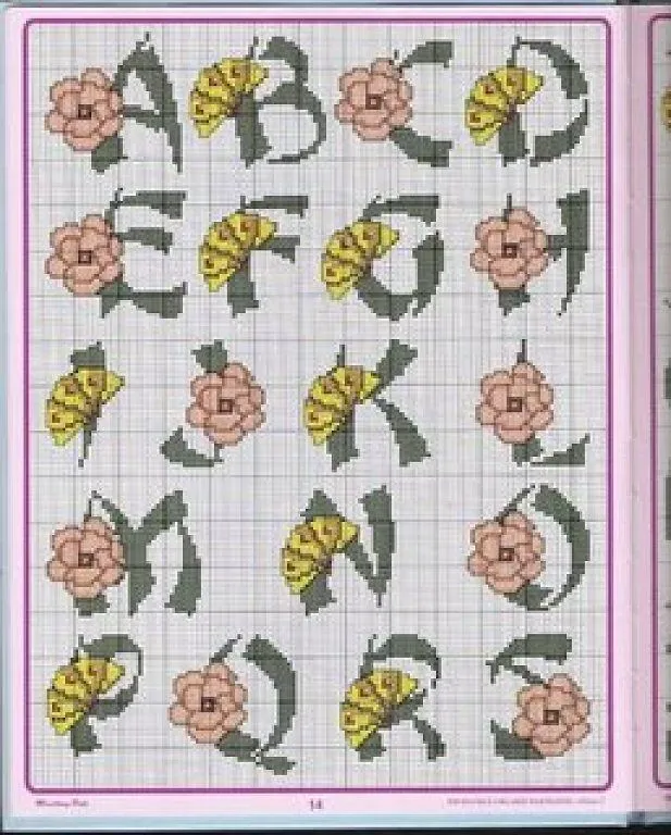 Abecedariospunto de cruz - Imagui