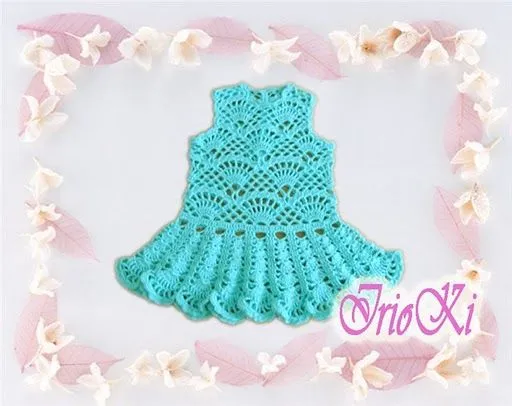 Graficos y Crochet: vestido bebe