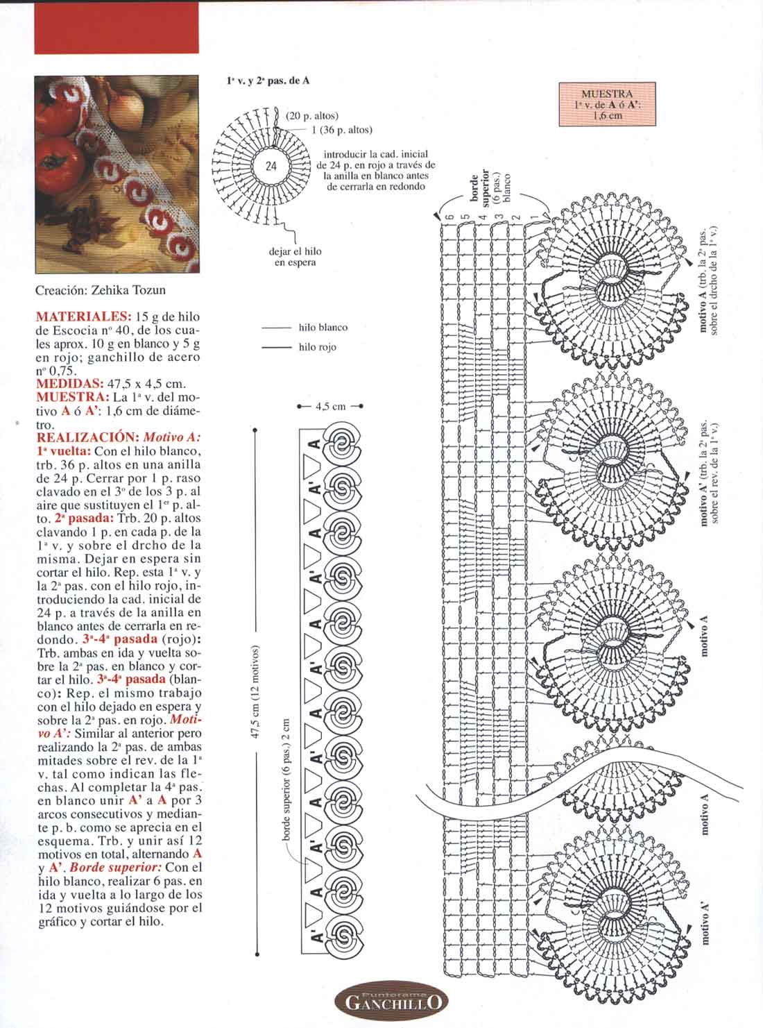 Todo gráficos: Gráficos / Patrones de pulseras de ganchillo / crochet