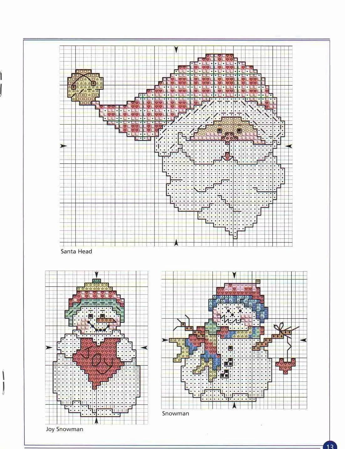 Graficos navideños en punto de cruz para escoger : cositasconmesh