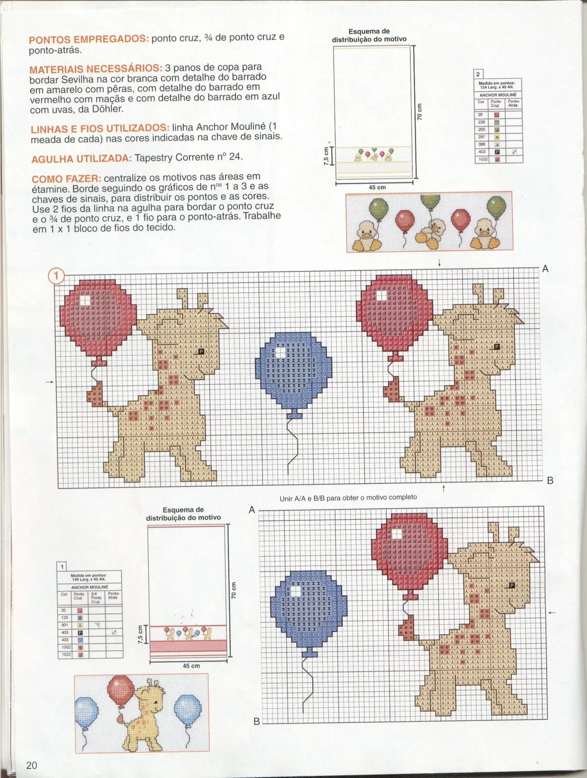 Gráficos de Ponto Cruz: Gráficos de Ponto Cruz para Bebês