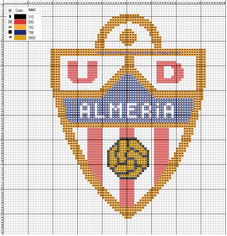 GRAFICOS PUNTO DE CRUZ GRATIS : ESCUDOS DE FUTBOL(37)