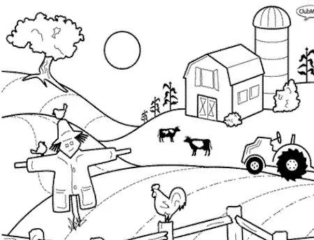 LA GRANJA PARA COLOREAR COLOREAR LA GRANJA
