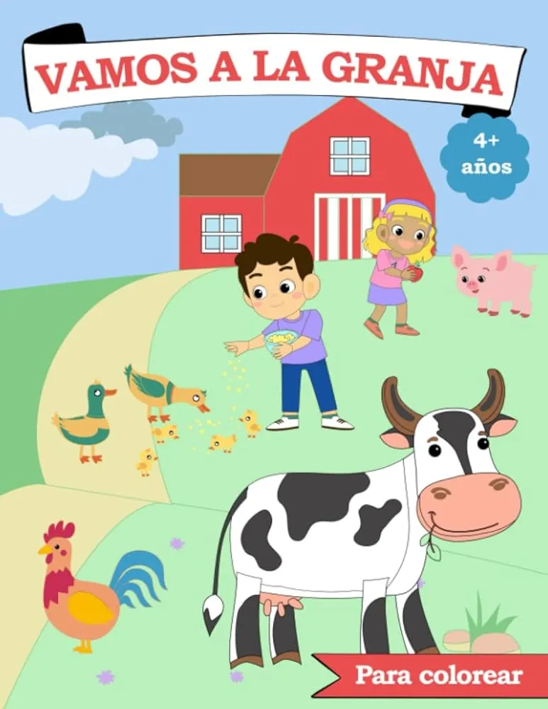 Vamos a la Granja Para Colorear: Libro Para Pintar Animales de Granja Para  Niños de 4 a 8 años - Dibujos Fáciles y Divertidos (Spanish Edition) :  Journals, OPS: Amazon.com.mx: Libros