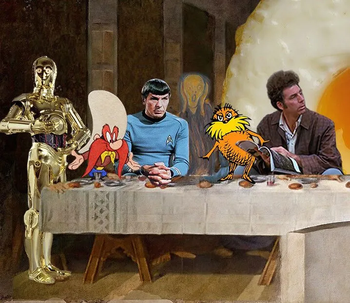 Granny And Homies, Monday Night, Arte digital por Oberlin The Artist | Artmajeur