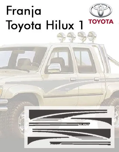 GRAPHICARQ: kit calcos Franja Toyota Hilux 1