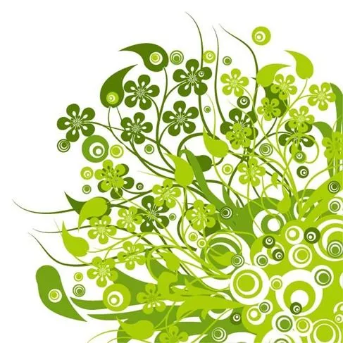 Green Floral Vector Graphic | Free Vector Graphics | All Free Web ...