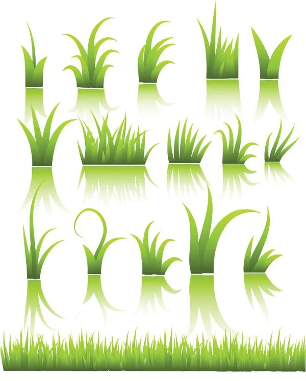 Green grass vector Free Vector / 4Vector