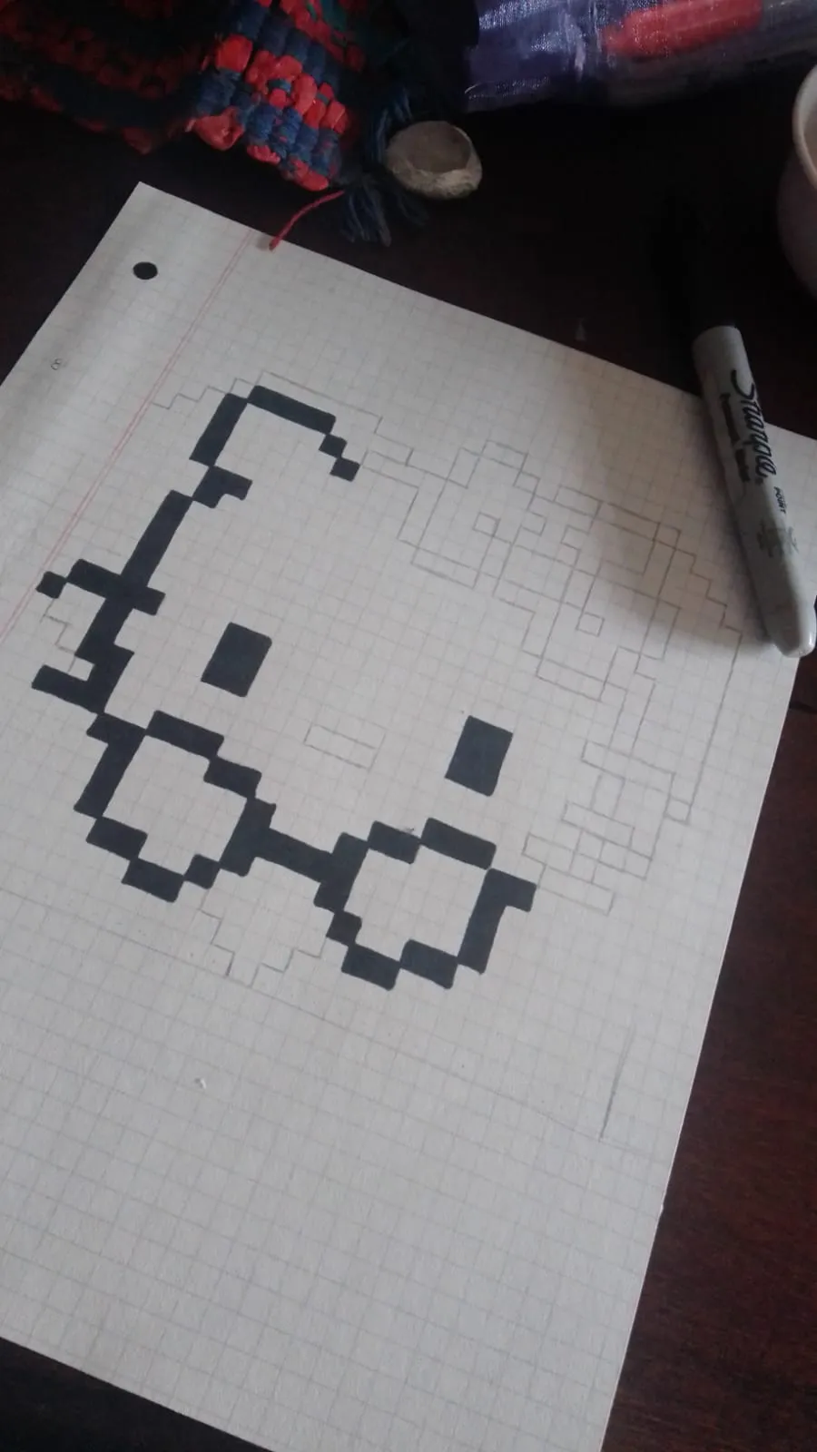 Grid Sheet Drawing || Dibujo en Hoja Cuadriculada [ENG/ESP] — Hive