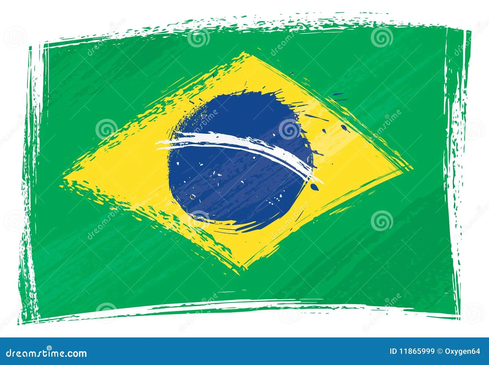 Grunge Brazil Flag Royalty Free Stock Images - Image: 11865999