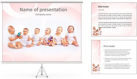 Grupo de bebés Plantillas de Presentaciones PowerPoint y Fondos ID ...