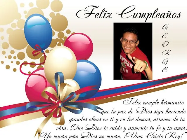 Grupo de Misión "Encuentro con Cristo": FELIZ CUMPLEAÑOS HERMANO ...