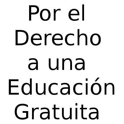 Grupo "Por el Derecho a una Educación Gratuita" - En Memoria 2009